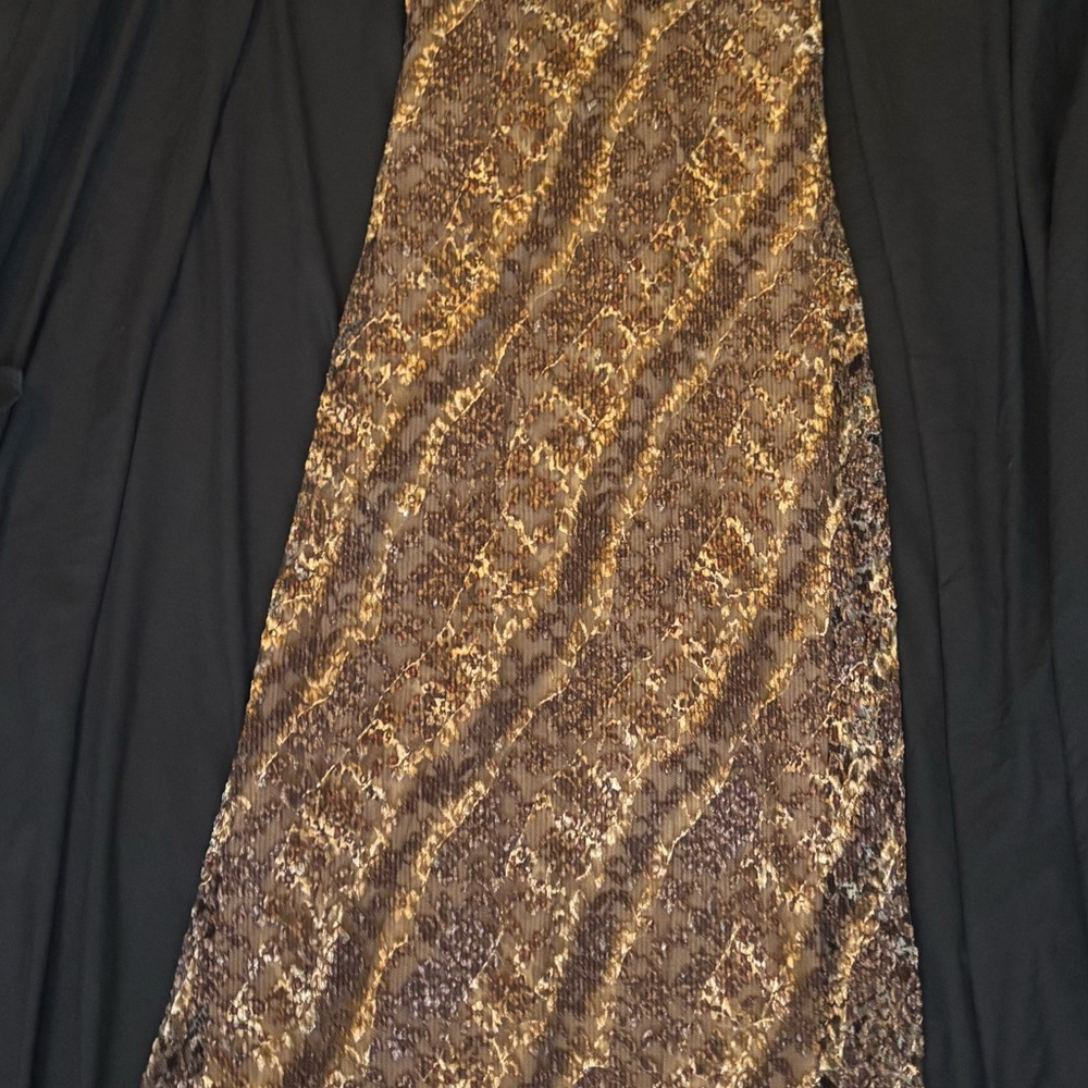 Maxi Brown Ronni Nicole Dress